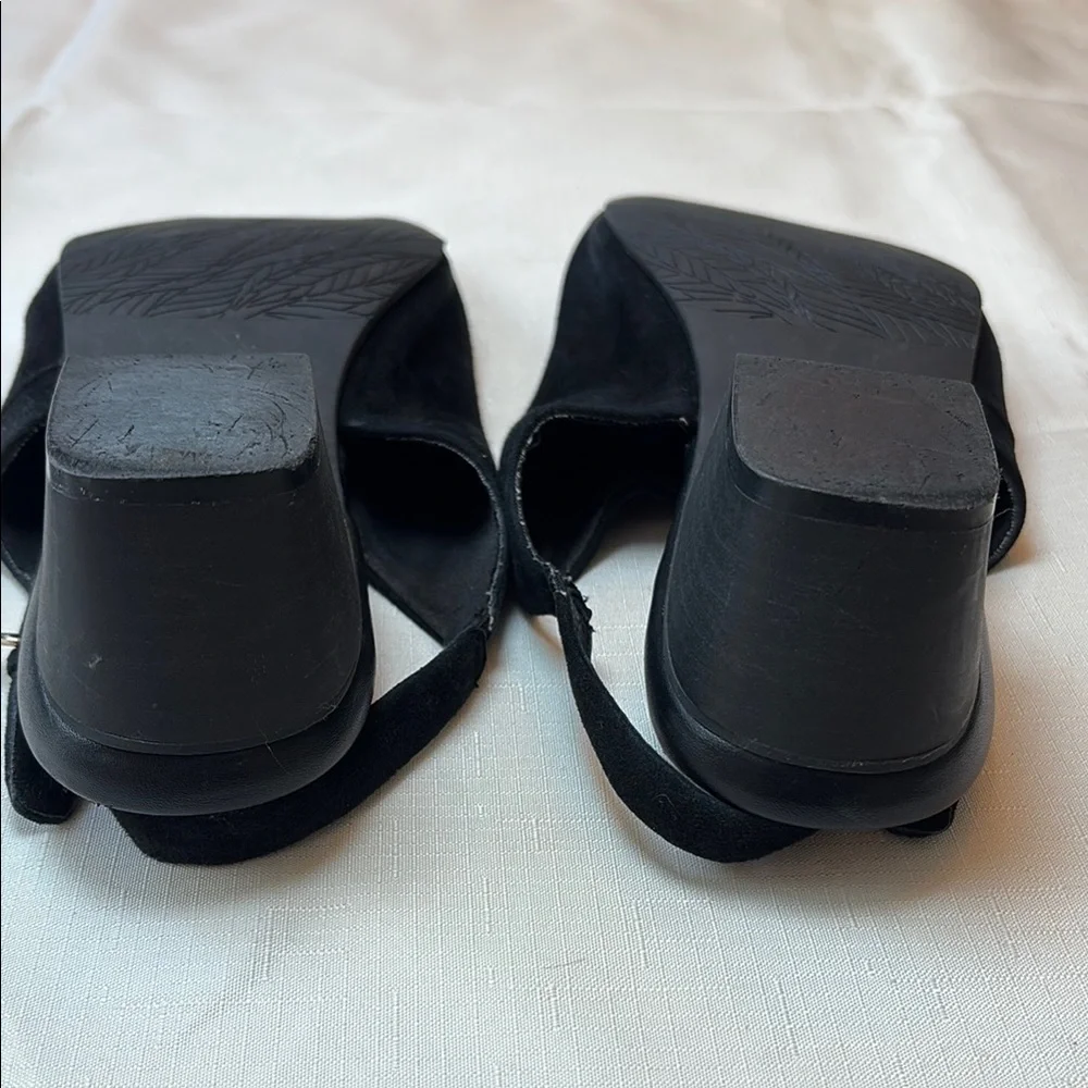 🍴SoftWalk Blacksuede  Slingback sandals s2004-003